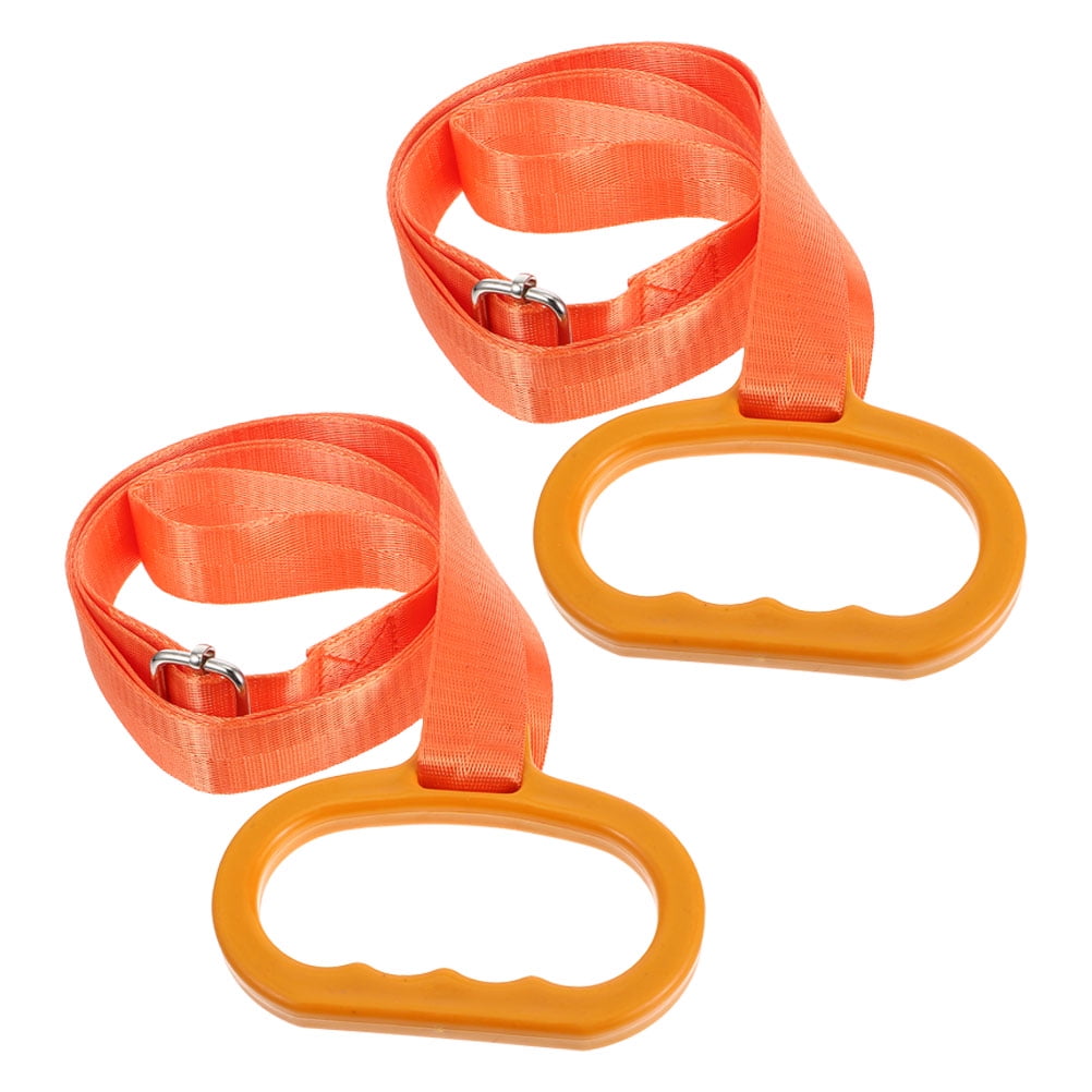 COMPUKAS Adjustable Hunting Drag Tool Sturdy Nylon for Deer Orange 2Pcs
