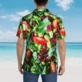 thumbnail image 6 of Vegetable Salad Hawaiian Shirts For Men, Summer Short-Sleeve Relaxed-Fit Button-Down Shirts X-Large, 6 of 9