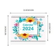 KeirineCC Small Desk Calendar 2024-2025, 9x9 Standing Desk Calendar ...