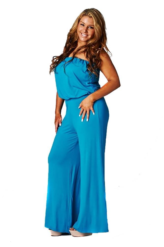 black strapless jumpsuit plus size