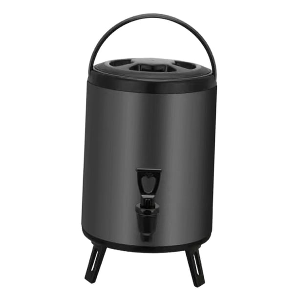 Dispensador de bebidas de acero inoxidable con cubo de enfriamiento aislado y diseño de vaso térmico. 6 L