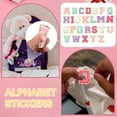 thumbnail image 4 of Parches de letras Uxcell, 6 piezas de parches de letras iniciales A autoadhesivos bordados de tela de 2.2 pulgadas, adhesivos de alfabeto para ropa, gorras, bolsas de maquillaje DIY, multicolor, 4 of 7