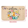thumbnail image 3 of Welcome Doormat Collection, Front Door Mats for Indoor Outdoor Spring Summer Fall Patriotic Floral Entryway Rug Decor, 3 of 7