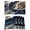 Blue, variant on Black Marble Placemats Set of 2, Cotton Linen Fabric Place Mats, Grey Gold Texture Vintage Farmhouse Art Washable Decorative Table Mats Protector for Home Kitchen Dining Wedding Party Coffee Tables
