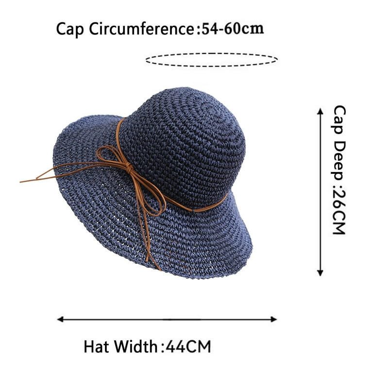 Floppy Big Beach Straw Hat Foldable Wide Brim Packable Travel Fedora Sun Hat Womens Sun Hats Wide Brim Summer Beach Hat for Women  main image 2