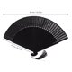 thumbnail image 3 of 1 ventilador plegable de mano de hueso de bambú para hombre, ventilador plegable chino con bolsa de almacenamiento, 3 of 5