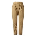 thumbnail image 2 of Pantalones de cargo Gibobby pierna ancha para mujer caqui XXL, 2 of 5