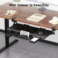 thumbnail image 4 of XINLEI Keyboard Tray Under Desk with Storage Drawer Large C-Clamp 26.7&rdquo;(31&rdquo; Including Clamps) x 11.8&rdquo; Slide-Out Platform Computer D, 4 of 7