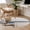 Brown, variant on Beige Brown Blue Round Area Rug 4 FT, Non Slip Indoor Outdoor Rug, Vintage Abstract Mottled Texture Washable Soft Circular Carpet Non-Shedding Floor Mat for Coffee Table Nursery Foyer Balcony