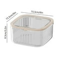 thumbnail image 2 of Luoshdecor Mini Clear Storage Organizer,Desktop Plastic Storage Box with Lid,for Office,Clasroom,Car, Bathroom, 2 of 6