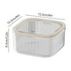 thumbnail image 3 of Mini bote de basura de escritorio con tapa a presión, de plástico blanco o gris, tamaño compacto de 15 x 15 x 8 cm o 15 x 15 x 14 cm para una fácil eliminación y control del desorden, ideal, 3 of 8