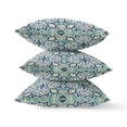 thumbnail image 3 of Amrita Sen CAPL542FSDS-ZP-20x20 Clover Leaf Floral Suede Zippered Pillow with Insert Muted Green Cream, 3 of 3