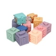 thumbnail image 1 of Baby Blocks, Portable Soft Stacking Blocks Educational Durable Safe Silicone  For 6 Months Up Kids, 1 of 8