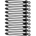 thumbnail image 4 of ROSENICE 10 Pcs Data Cable Strap Wire Ties Cable Ties Cable Organiser Cord Cable Manager Silica Gel Black 10.50X1.20X0.50CM, 4 of 8