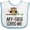 White and Blue, variant on Inktastic My Gigi Loves Me Girl Owl Girls Baby Bib