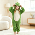 thumbnail image 5 of Coerni Girls Animal Onesie Soft Fleece Hooded Romper Cute Cartoon Bear/Panda/Tiger/Penguin Kids Fall Winter Warm Bodysuit Halloween Dress Up, 5 of 6