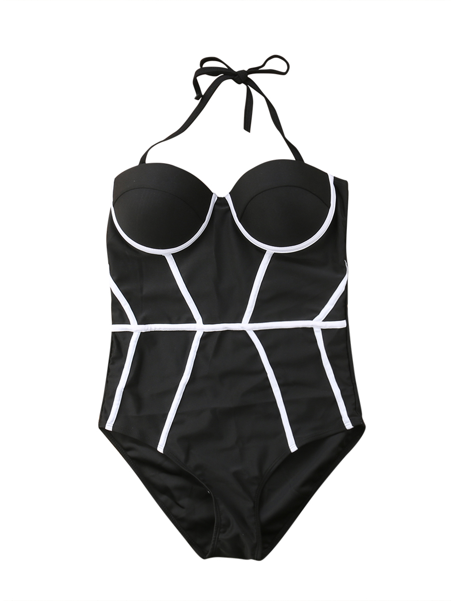 EYIIYE Women Swimwear, One Piece Bikini Push Up Swimsuits, Padded