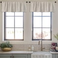thumbnail image 3 of LALILO Kitchen Curtain Valance With Lines And Trendy Hipster Rod Pocket Window Curtain 52"x 18" Set of 2, 3 of 5