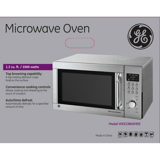Ge 1 3 Cu Ft Stainless Steel Countertop Microwave Oven With Ge 1 3 Cu Ft Stainless Steel Countertop Microwave Oven With Browner