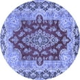 thumbnail image 1 of Ahgly Company Indoor Round Persian Blue Traditional Area Rugs, 3' Round, 1 of 4
