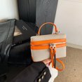 thumbnail image 4 of Bolso Hombro Patchwork Crossbody Bag Fomen Chic Hobo () Naranja, 4 of 9