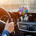 thumbnail image 5 of Vikakiooze Home Decor , Cute Cows Car Hanging Ornament with Colorful -Balloon Hanging Ornament Decors HOT, 5 of 6