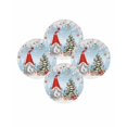 thumbnail image 7 of 15 Inch Round Placemats Set of 4, Red Blue Gnomes Christmas Non Slip Heat Insulation PP Table Mats, Snowflake Xmas Tree Gifts Winter Washable Place Mats for Kitchen Dining Party Table Decor, 7 of 7