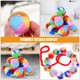 thumbnail image 4 of 40 bolas de juguete para gatos, lindas bolas de juguete de colores arcoíris para gatos, divertidas bolas peludas para gatitos., 4 of 8