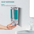 thumbnail image 5 of Jinsinto Liquid Soap Container Wall Mounted Manual Soap Dispenser Single And Double Bathroom Hand Sanitizer Shower Shampoo, 5 of 5