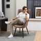 thumbnail image 2 of Silla Sillón Sofá individual Moderno Cómodo, Marrón FurnitureR Moderno, 2 of 7