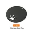 thumbnail image 3 of Uxcell Metal Dog Paw Tags Stamping, 1.18"x1.18" Black Blank Dog Tags DIY Engraving Blank Tags 5pcs, 3 of 6