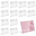 thumbnail image 1 of 30pcs Mini Acrylic Sign Display Holder Price Display Holder Small Display Stands L Shape Acrylic Price Card Small, 1 of 5