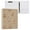 Creamy Sandy Beige Background, variant on Hard Shell Ring Binder With Clip Holds 200 Sheets Office Home Organization Cute Christmas Gingerbread Houses