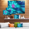 thumbnail image 3 of Rotating Blue Fireworks - Floral Canvas Art Print, 3 of 4