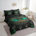 thumbnail image 3 of Homewish Hippie Life Tree Twin Bedding Sets 7-Piece, Vintage Mystic Western Plant Bedding Comforter Set, Boho Mandala Damask Reversible Sheet Sets, Super Cozy Room Decor, 3 of 7