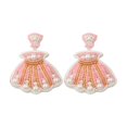 thumbnail image 2 of YYKihy 2024 Summer Ocean Resort Handmade Beaded Earrings Cute Cartoon Sea Animal Handmade Rice Beaded Earrings, 2 of 9