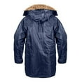 thumbnail image 3 of Rothco 10936 Men N-3B Parka Military Jacket, Navy Blue - Large, 3 of 3