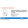 thumbnail image 2 of Timing Cover Gasket Set - Compatible with 1999 - 2001 Oldsmobile Alero 2.4L 4-Cylinder 2000, 2 of 2