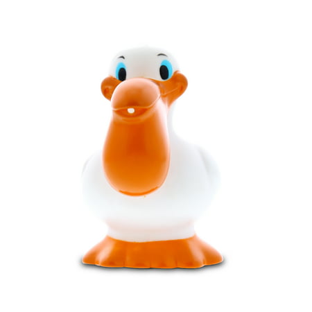 Dollibu Dollibu Pelican Rubber Bath Toy Squirter White Bath Buddy Fun Floater Animal Collection 3.5 Inch Affordable Gift for Babies Safe For All NO Age Restrictions Bath Time / Pool Toy Water Party