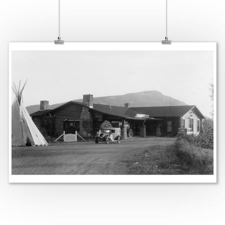 Exterior View of an Native American Tribal Museum (9x12 Art Print, Wall Decor Travel (Best Art Museums In America)