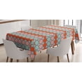 thumbnail image 1 of Quatrefoil Tablecloth, Colorful Folkloric Eastern Pattern Tracery Illustration with Modern Edges, Rectangle Satin Table Cover Accent for Dining Room and Kitchen, 60" X 90", Multicolor, by Ambesonne, 1 of 2