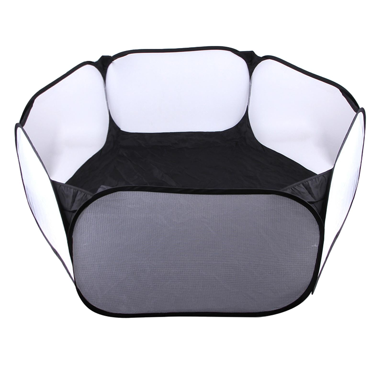 Folding Pet Rat Toys Cage Rabbit Hideout Breathable for Ferret Exercise , Black