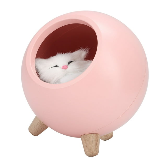 Linda Luz Nocturna Para Gato, Luz de Mesa para Casa de Mascotas, Luz Nocturna para Dormitorio, Lámpara de Ambiente para Fiesta de Cumpeados de Bebé, Decorácido del Hogar