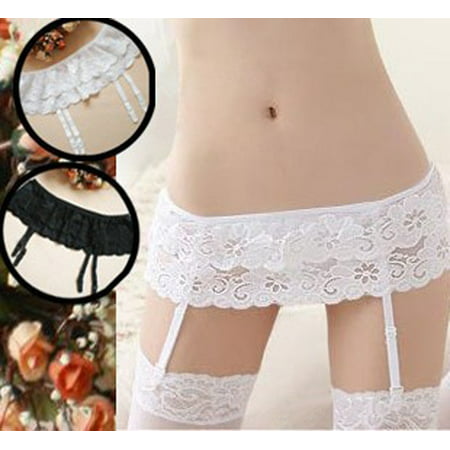 Fashion Womens Lace Top Thigh-Highs Stockings Socks Garter Belt Only