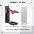 thumbnail image 4 of Laser Level Magnetic Bracket, L-Shape Adjustable Laser Level Adapter with 1/4" Male Thread, Multifunctional Pivoting Base for Wall & Ceiling Mount, 4 of 6