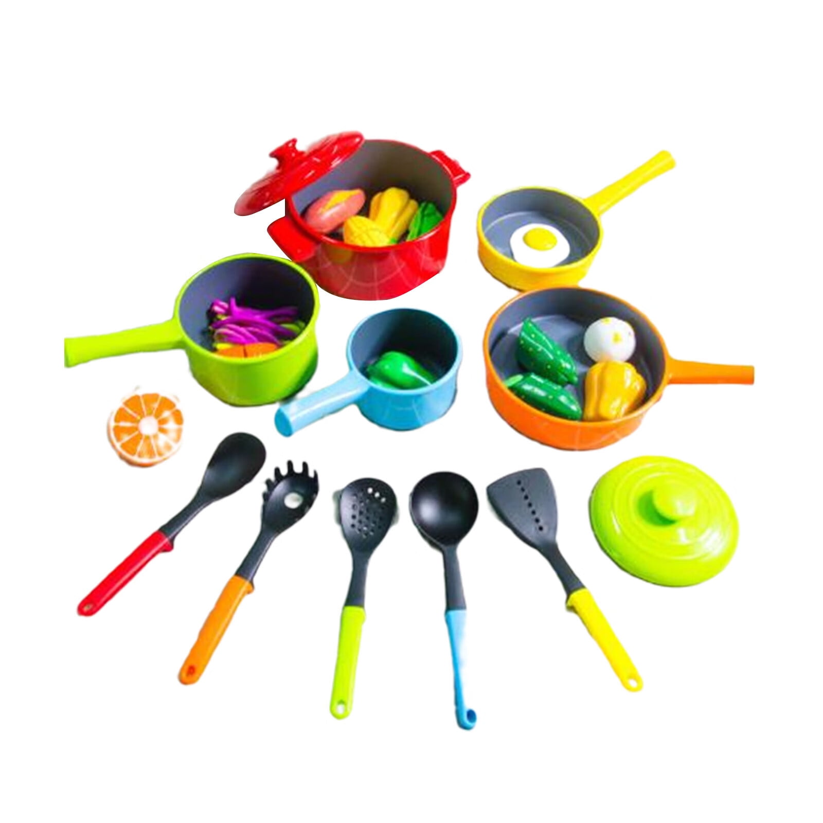 Education Kids Kitchen Toy Accessories Toddler Pretend Cooking Playset