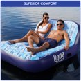 thumbnail image 5 of Aqua Leisure Adult Unisex Ultra-Cushioned Comfort Blue Pool Lounge Float for Two, 5 of 6