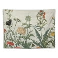thumbnail image 5 of Creowell Floral Plants Wall Tapestry,Vintage Herbs Tapestry Colorful Nature Wild Flowers Tapestry Wall Hanging for Dorm Living Room Bedroom Decor  Painting, 5 of 6
