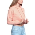 thumbnail image 3 of G-Style USA Women's Long Sleeved Crop Top Hoodie LH13118 - Coral - X-Large, 3 of 8