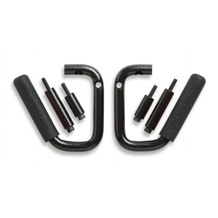 GraBarsUSA Steel Jeep Grab Handles for JK (2007-2018) Wranglers - Front only - BLACK - the ONLY GraBars Made and Sourced in the USA!